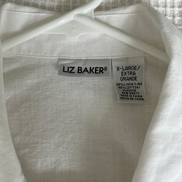 White Linen woman’s top - Picture 4 of 8